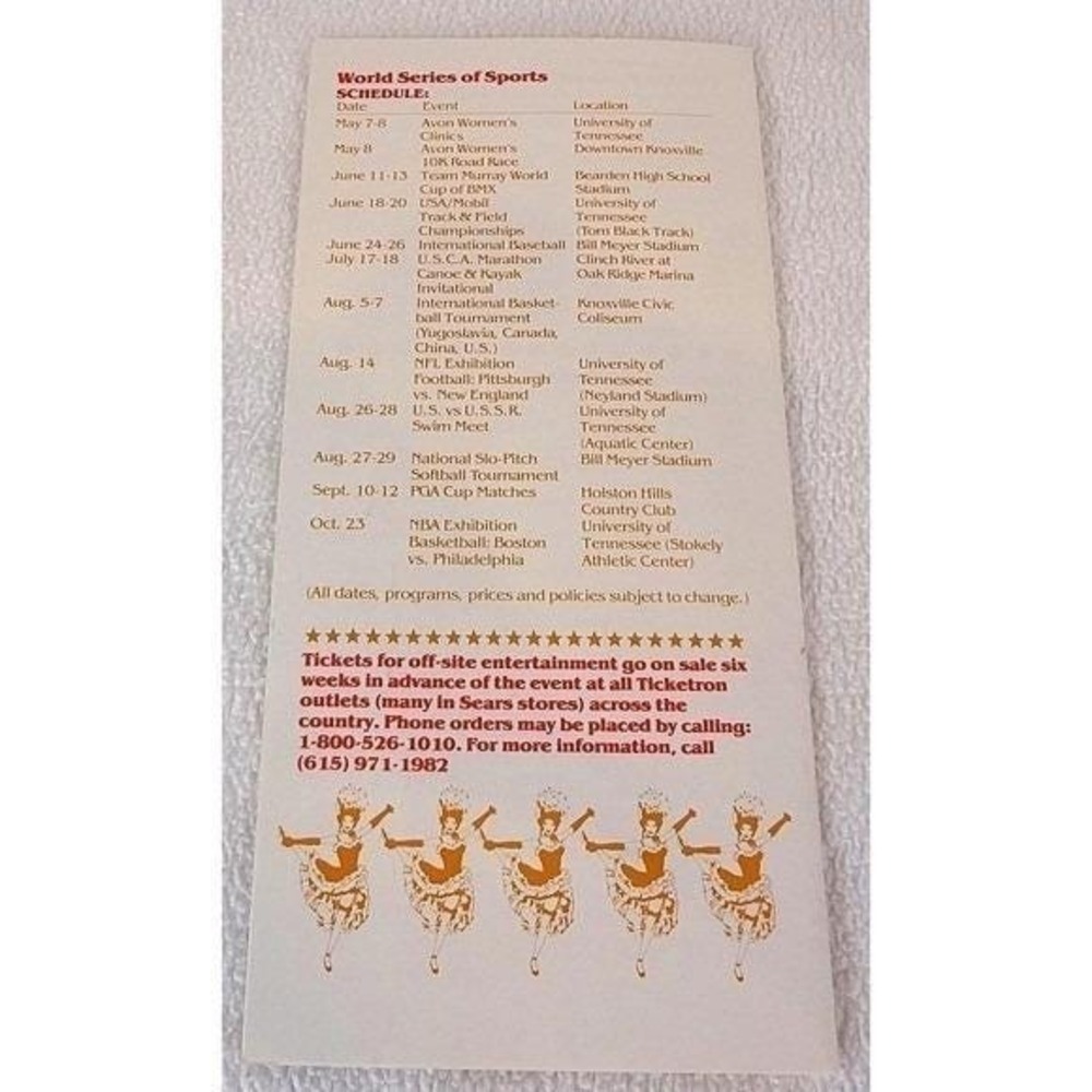 1982 World's Fair Official Guide Book, Program Map, Activity Booklets - Picture 5 of 10